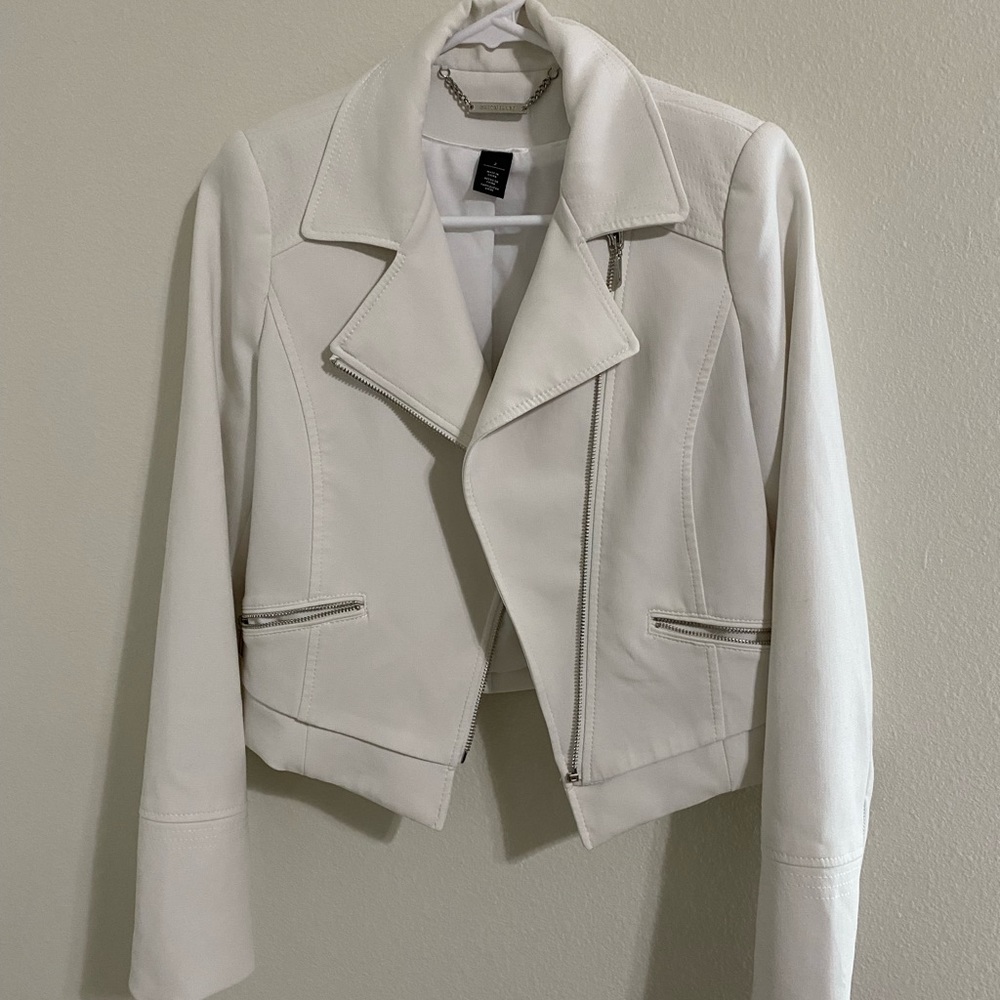 White Moto jacket